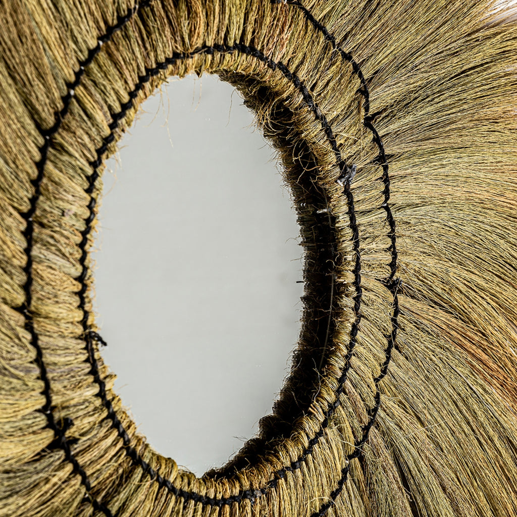ABACA NATURAL MIRROR