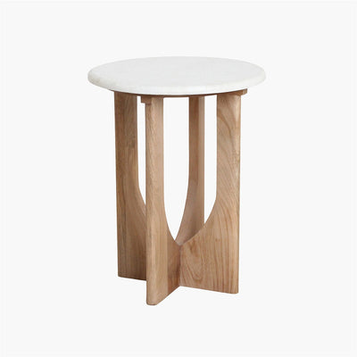 Side table white marble