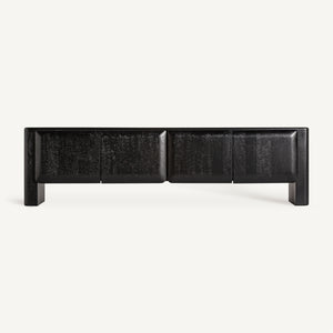 Black Mango Wood TV Stand