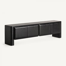 Load image into Gallery viewer, Black Mango Wood TV Stand