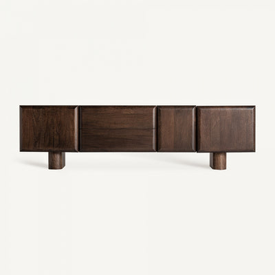 Dark Mango wood tv unit