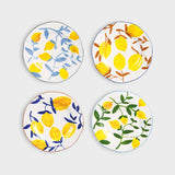 Plate lemon twig set of 4