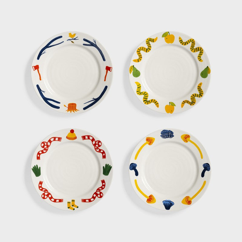 Plate haines large set of 4