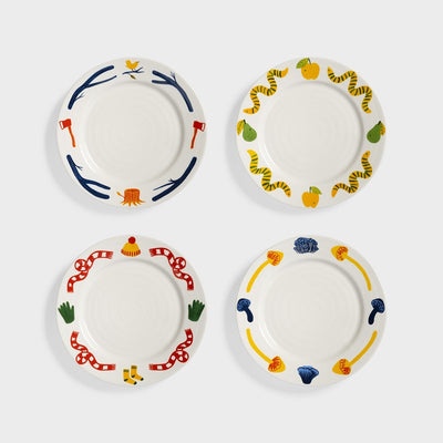 Plate haines large set of 4