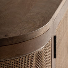 Charger l&#39;image dans la galerie, Mango wood/wicker sideboard