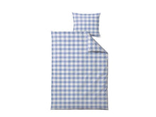 Laden Sie das Bild in den Galerie-Viewer, Södahl Gingham Junior Bed linen 100 x 140 cm Sky Blue