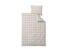 Carica l&#39;immagine nel visualizzatore di Gallery, Södahl Gingham Junior Bed linen 100 x 140 cm Beige