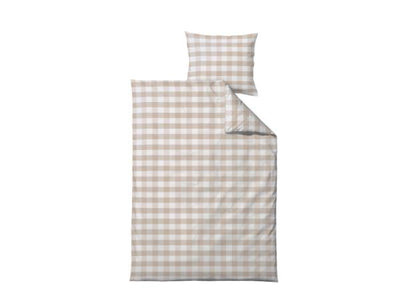 Södahl Gingham Junior Bed linen 100 x 140 cm Beige