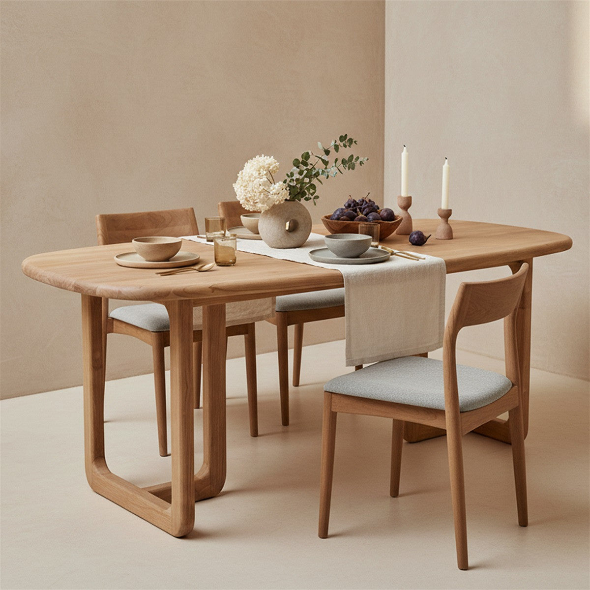 Teak dining table
