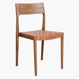 Dining chair natural leather
