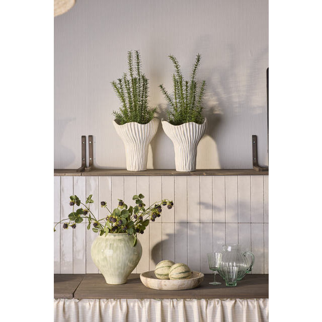 Naia - Vase Lys grønn 28,5x28,5x30cm