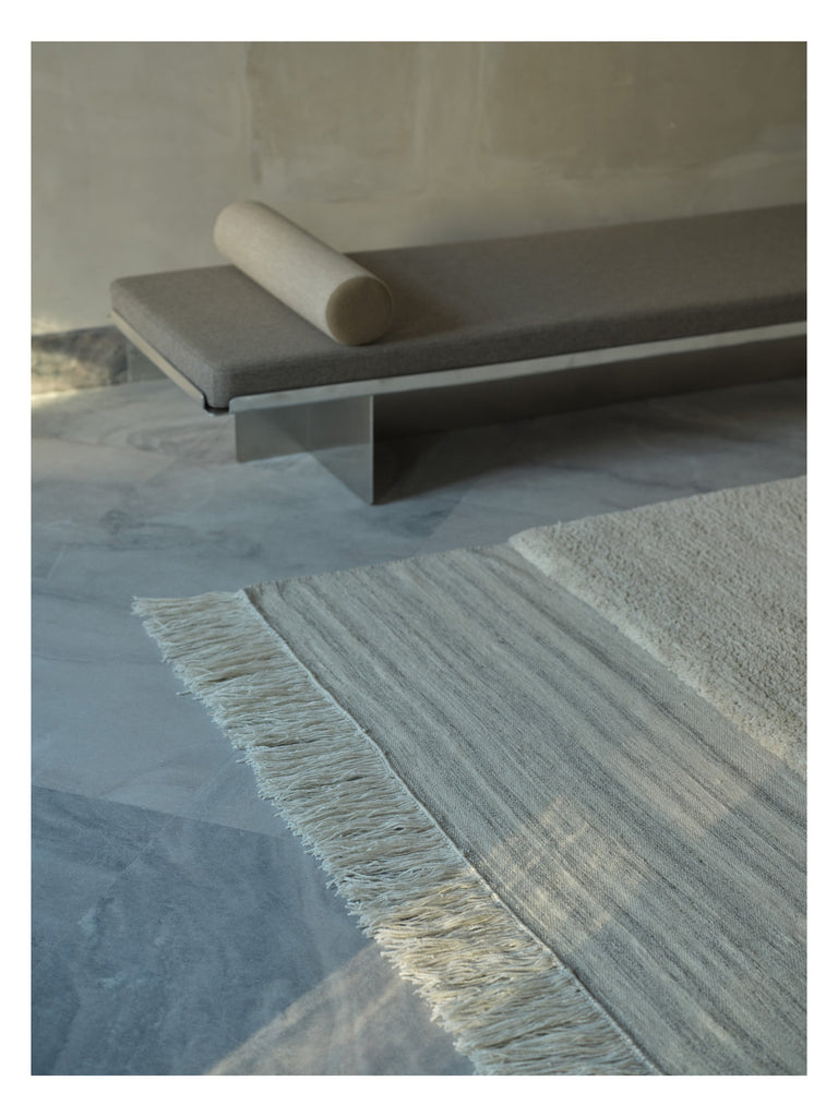 Eternal Eye Natural hand-knotted rug – close-up of the texture | Linie Design at Bois Blanc Home, Limassol, Cyprus