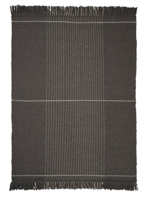 Awakened Mind Charcoal hand-woven rug – product photo | Linie Design at Bois Blanc Home, Limassol, Cyprus