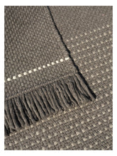 Load image into Gallery viewer, Awakened Mind Charcoal hand-woven rug – close-up of the texture | Linie Design at Bois Blanc Home, Limassol, Cyprus