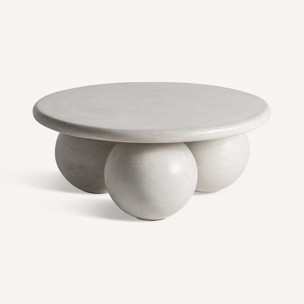 Stone round coffee table