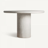 Stone round dining table