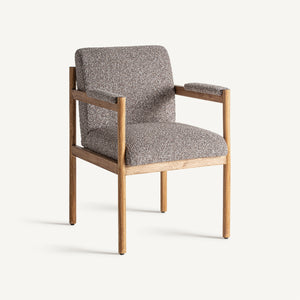 Bouclé dining chair