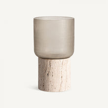 Load image into Gallery viewer, CANDLE HOLDER TRAVERTINE