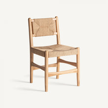 Load image into Gallery viewer, Teak and hemp chair