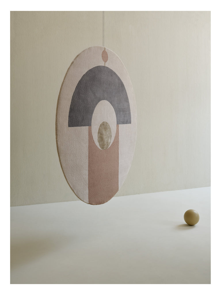 Eternal Orb Combi hand-knotted rug – styled in a living room | Linie Design at Bois Blanc Home, Limassol, Cyprus