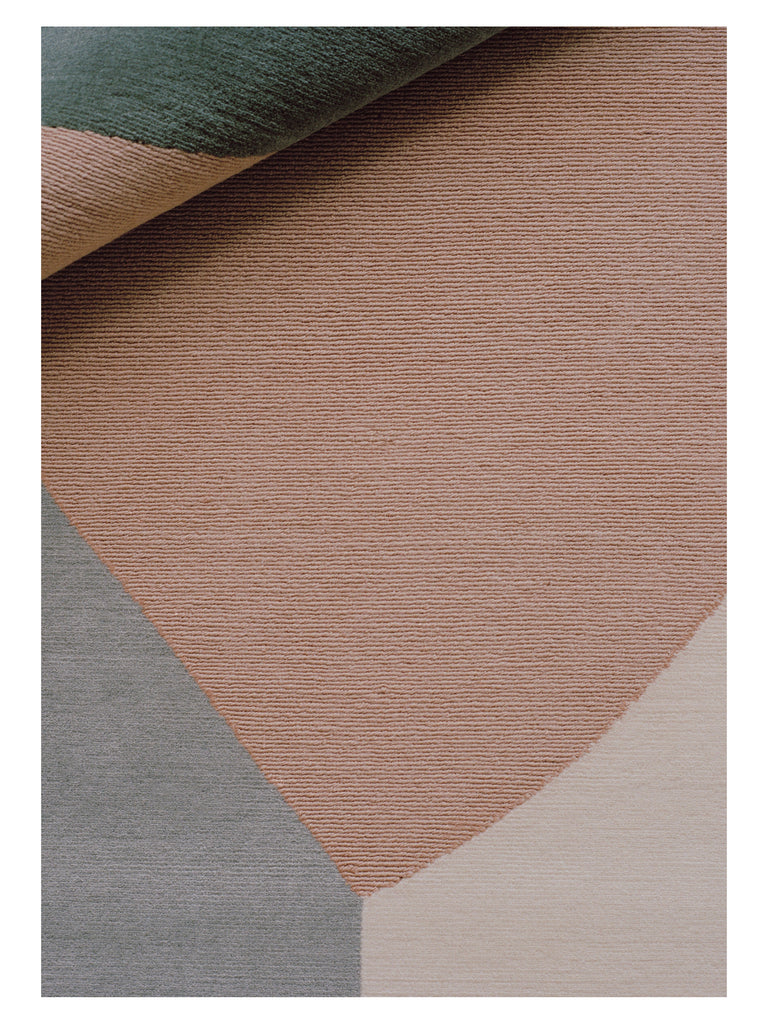 Diffused Aura Combi hand-knotted rug – close-up of the texture | Linie Design at Bois Blanc Home, Limassol, Cyprus