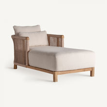 Load image into Gallery viewer, TEAK ROPE CHAISE LONGUE