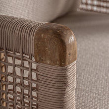 Load image into Gallery viewer, TEAK ROPE CHAISE LONGUE
