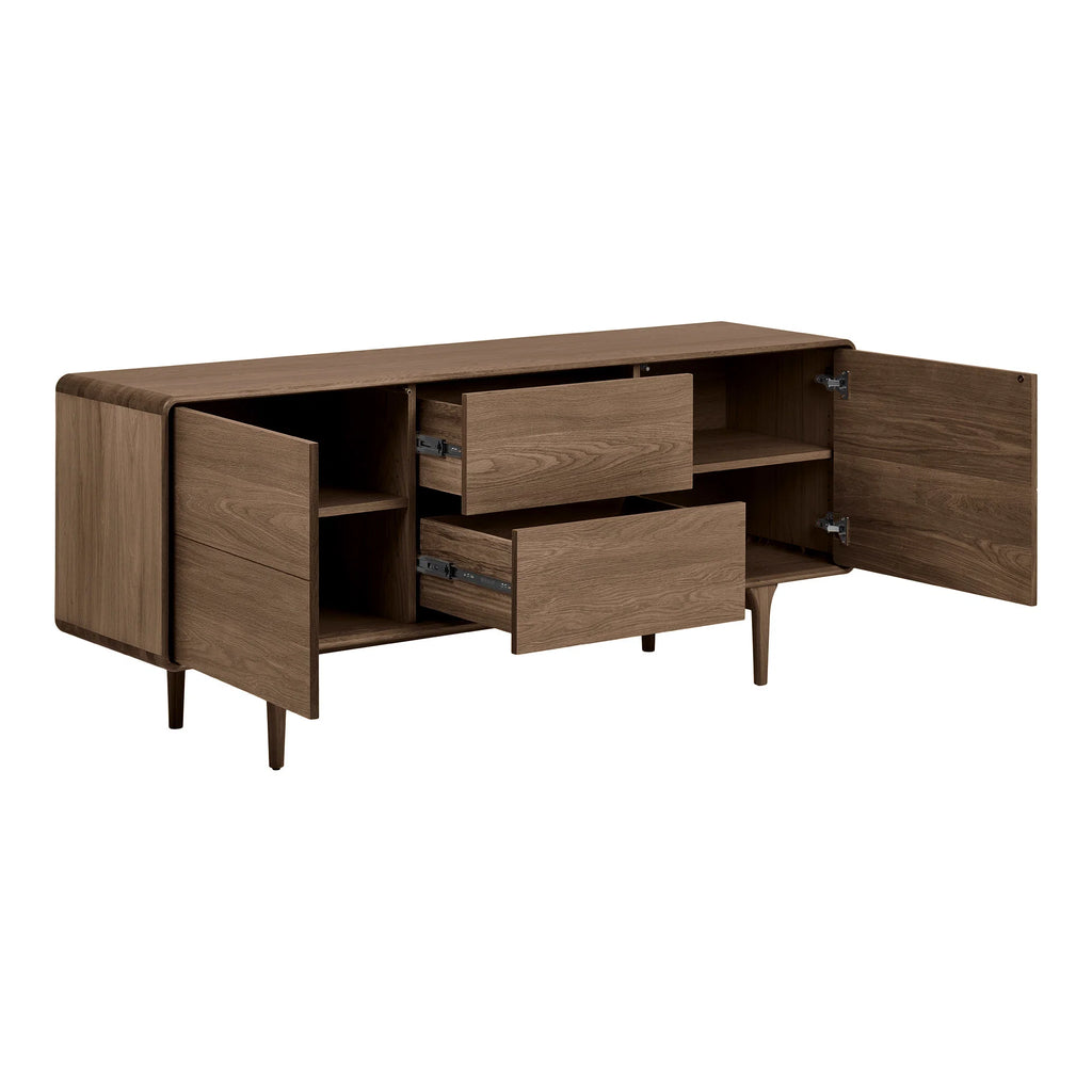 Sideboard, oak, dark brown