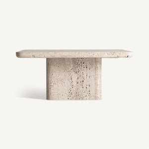 Travertine coffee table