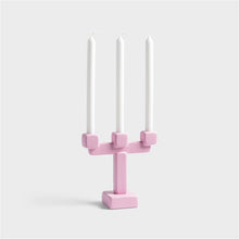 Load image into Gallery viewer, Candle holder chunk large pink