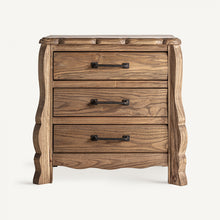 Charger l&#39;image dans la galerie, Elm wood bedside table