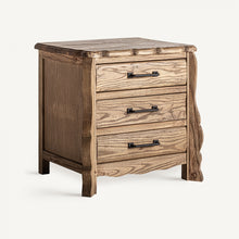 Charger l&#39;image dans la galerie, Elm wood bedside table