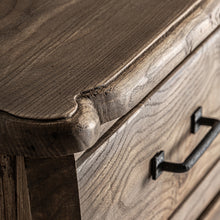 Load image into Gallery viewer, Elm wood chest of drawers