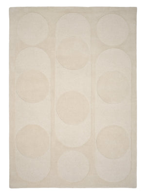 Orb Alliance White hand-tufted rug – product photo | Linie Design at Bois Blanc Home, Limassol, Cyprus
