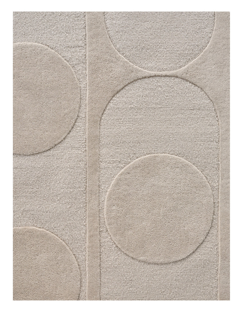 Orb Alliance Chalk hand-tufted rug – close-up of the texture | Linie Design at Bois Blanc Home, Limassol, Cyprus
