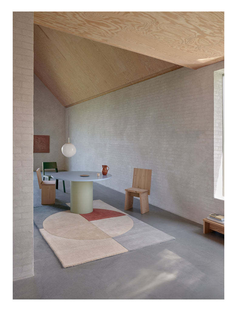 Radiality Ruby hand-tufted rug | Linie Design at Bois Blanc Home, Limassol, Cyprus