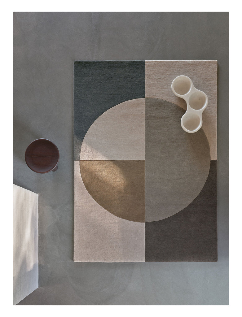 Radiality Olive hand-tufted rug – detail 2 | Linie Design at Bois Blanc Home, Limassol, Cyprus