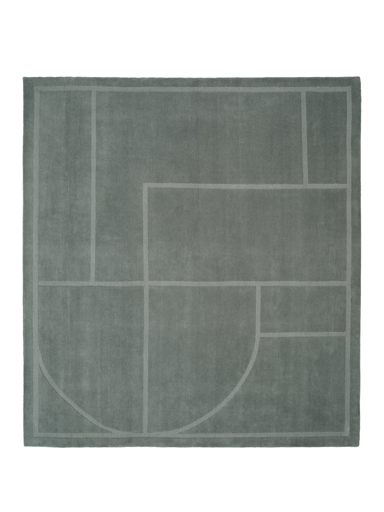 Elemental Verse Green hand-knotted rug – product photo | Linie Design at Bois Blanc Home, Limassol, Cyprus
