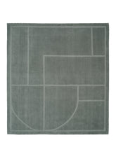 Load image into Gallery viewer, Elemental Verse Green hand-knotted rug – product photo | Linie Design at Bois Blanc Home, Limassol, Cyprus