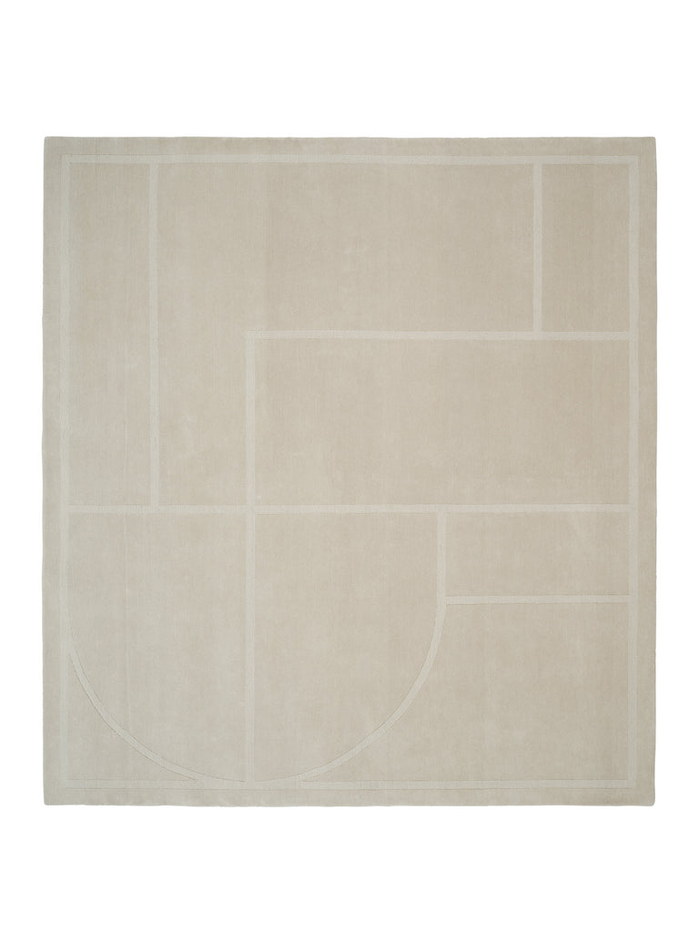 Elemental Verse Beige hand-knotted rug – product photo | Linie Design at Bois Blanc Home, Limassol, Cyprus