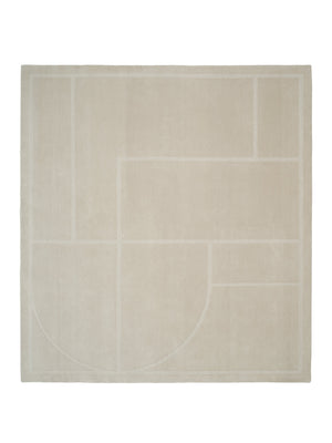 Elemental Verse Beige hand-knotted rug – product photo | Linie Design at Bois Blanc Home, Limassol, Cyprus