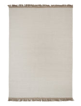 Laden Sie das Bild in den Galerie-Viewer, Pastoral Unity White hand-woven rug – product photo | Linie Design at Bois Blanc Home, Limassol, Cyprus