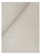 Load image into Gallery viewer, Geometric Maze White loom-knotted rug – close-up of the texture | Linie Design at Bois Blanc Home, Limassol, Cyprus