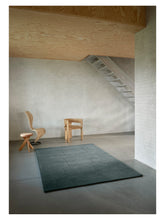 Load image into Gallery viewer, Geometric Maze Moss loom-knotted rug – styled in a living room | Linie Design at Bois Blanc Home, Limassol, Cyprus