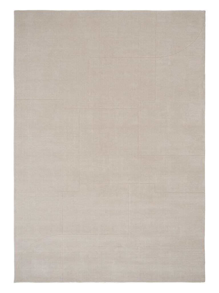 Geometric Maze Beige loom-knotted rug – product photo | Linie Design at Bois Blanc Home, Limassol, Cyprus