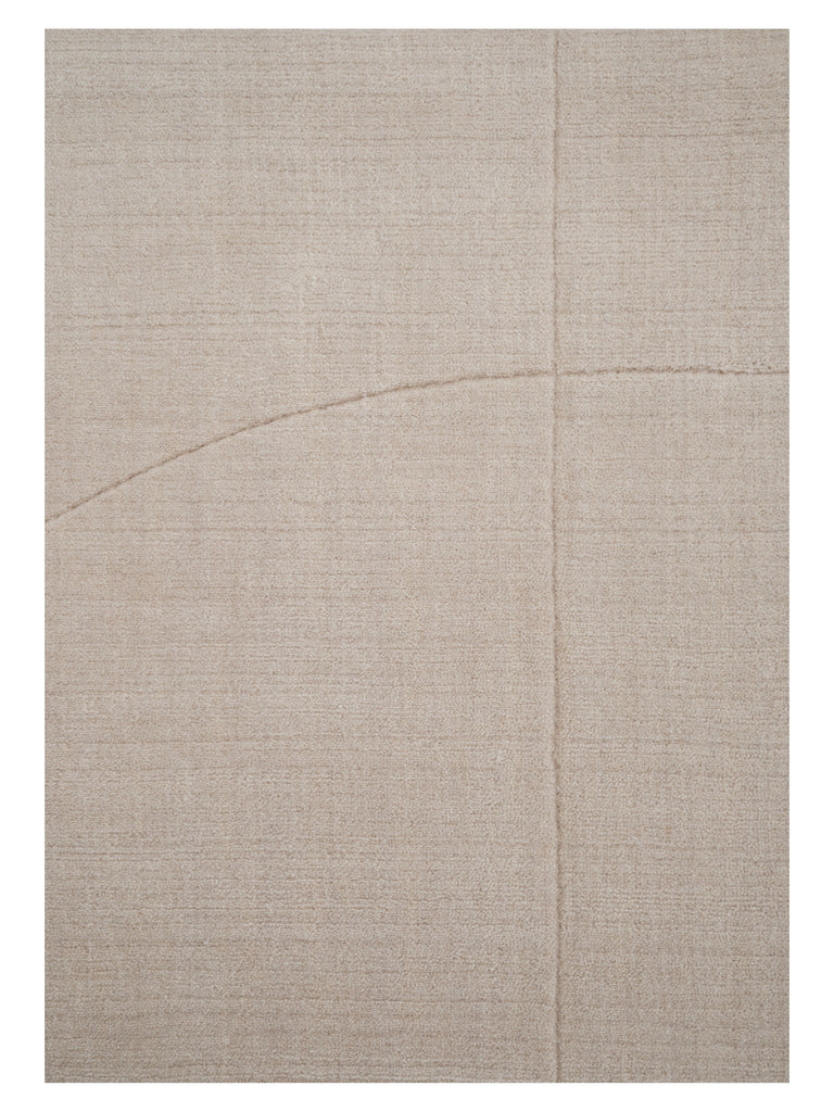 Geometric Maze Beige loom-knotted rug – close-up of the texture | Linie Design at Bois Blanc Home, Limassol, Cyprus