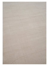 Load image into Gallery viewer, Geometric Maze Beige loom-knotted rug – close-up of the texture | Linie Design at Bois Blanc Home, Limassol, Cyprus