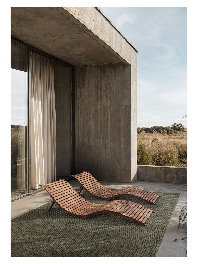 Helix Haven Green hand-woven rug – styled in a living room | Linie Design at Bois Blanc Home, Limassol, Cyprus