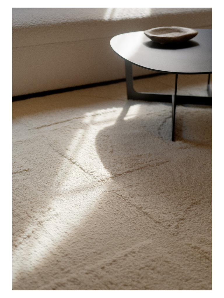 Polar Angels White hand-woven rug – detail 3 | Linie Design at Bois Blanc Home, Limassol, Cyprus