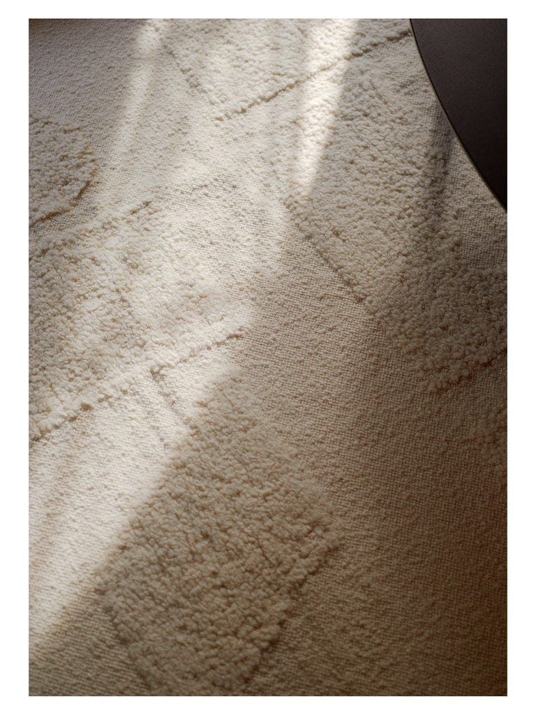 Polar Angels White hand-woven rug – detail 4 | Linie Design at Bois Blanc Home, Limassol, Cyprus